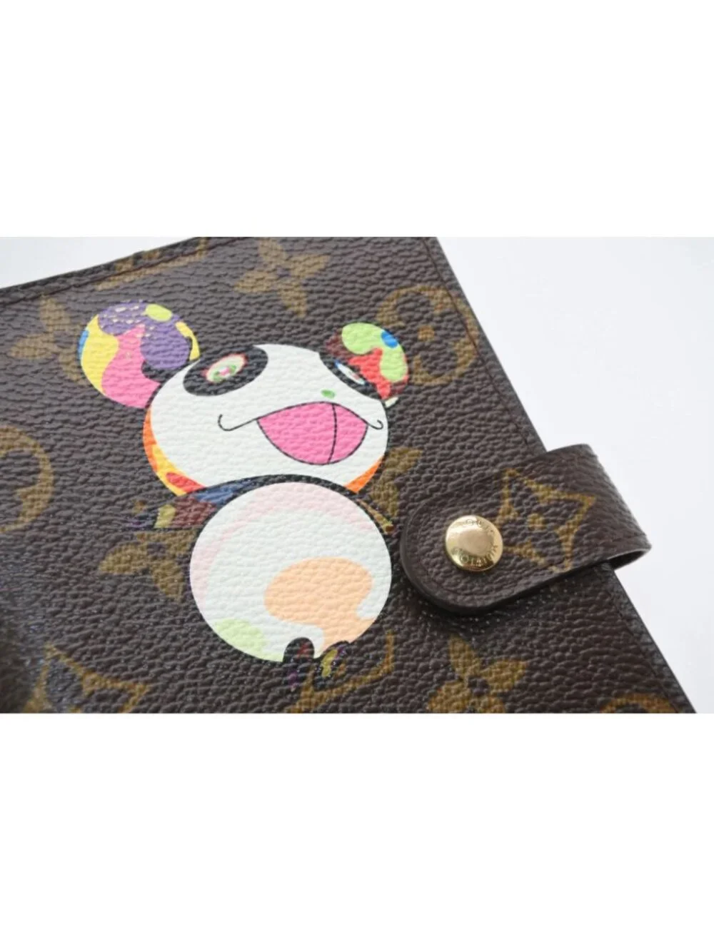 Louis Vuitton Notebook Cover Agenda PM Monogram Panda Takashi Murakami Brown